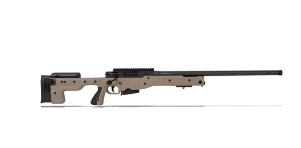 Accuracy International AT 6.5 Creedmoor 24" Threaded Fixed Stock Pale Brown Rifle ATR6524FIPB
