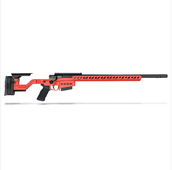 Accuracy International AT-X 6.5 Creedmoor Red 24" 5/8"-24 Threaded Fixed Stock Rifle 29824R2-FI-65C-24